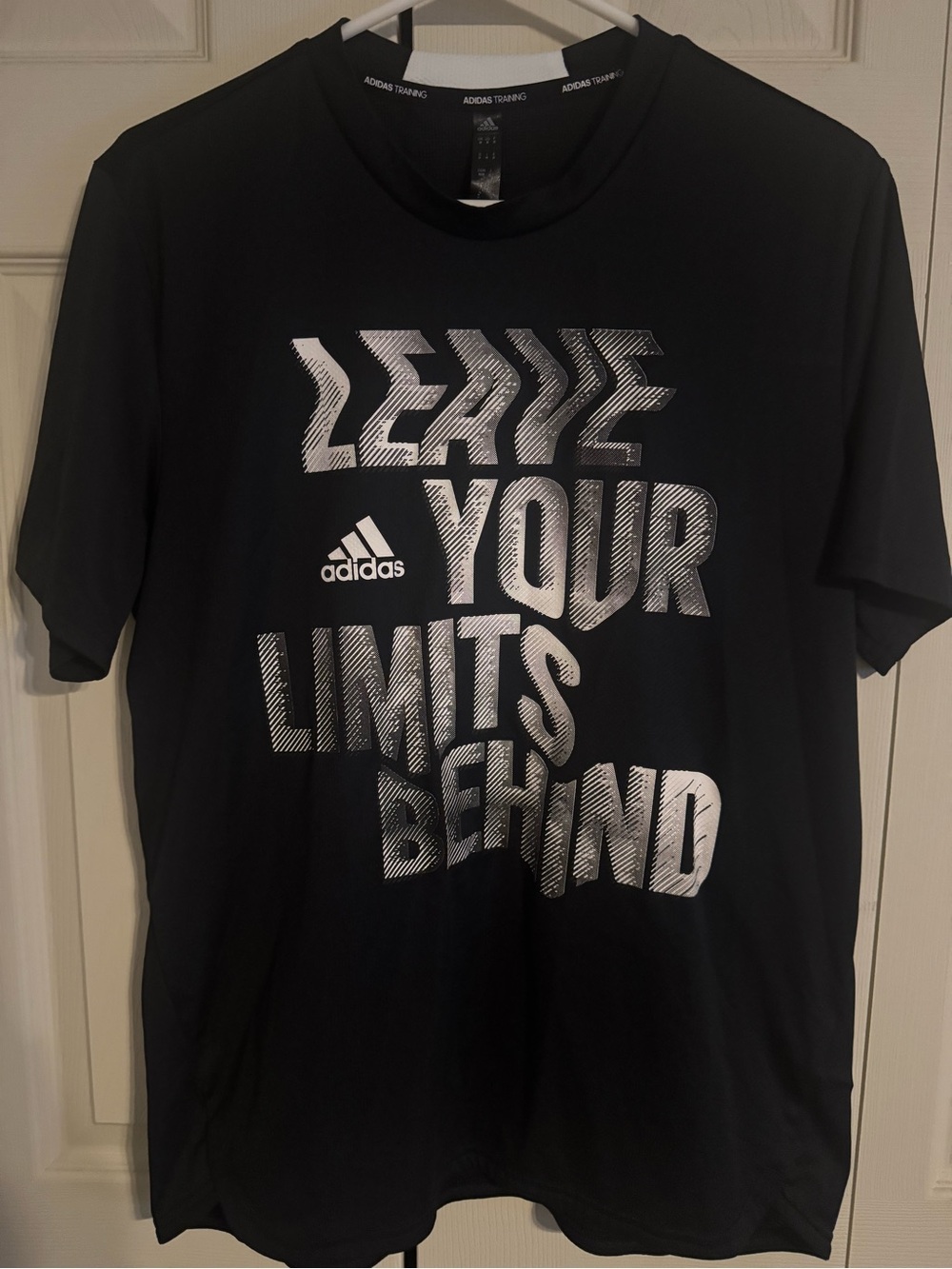 adidas Black Short Sleeve Graphic Training Tee